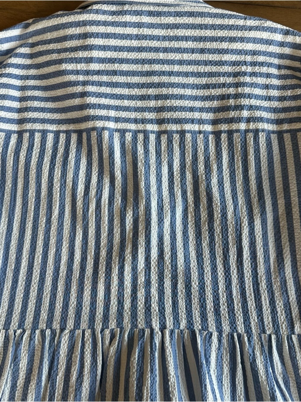 Veronica Beard Trisha Stripe Cotton Shirtdress Lined Mini Dress Summer Womens L - Picture 8 of 9